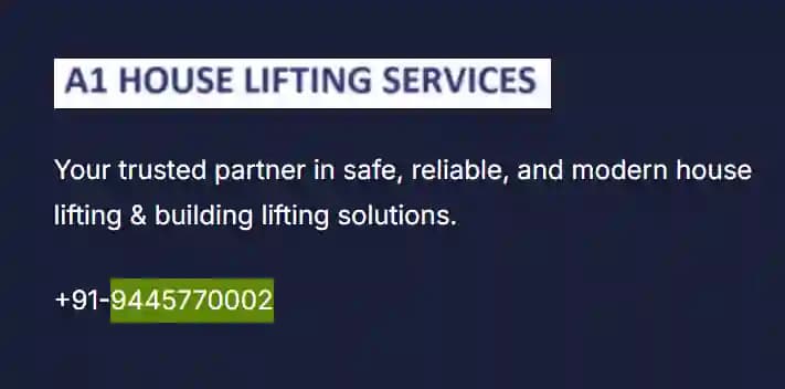 A1 House Lifting Services